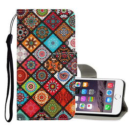 Colored Drawing Pattern Horizontal Flip Leather Case with Holder & Card Slots & Wallet, For iPhone 6 / 6s, For iPhone 6 Plus / 6s Plus, For iPhone 8 / 7, For iPhone 8 Plus / 7 Plus