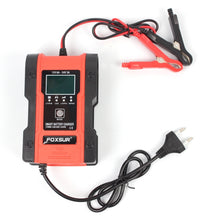 Load image into Gallery viewer, FOXSUR 12V-24V Car Motorcycle Repair Battery Charger AGM Charger, Red, Yellow