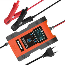 Load image into Gallery viewer, FOXSUR 12V-24V Car Motorcycle Repair Battery Charger AGM Charger, Red, Yellow