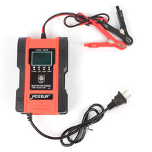 Load image into Gallery viewer, FOXSUR 12V-24V Car Motorcycle Repair Battery Charger AGM Charger, Red, Yellow