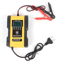 Load image into Gallery viewer, FOXSUR 12V-24V Car Motorcycle Repair Battery Charger AGM Charger, Red, Yellow
