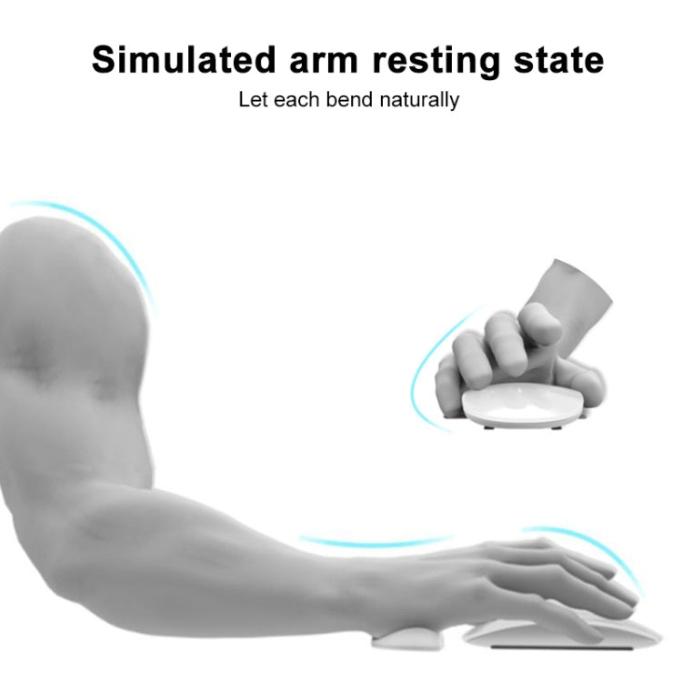 Silicone Wrist Support Mouse Pad Mobile Palm Rest Office Hand Rest, Black Left Hand, Grey Right Hand, Grey Left Hand