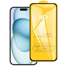 Load image into Gallery viewer, 9D Full Glue Screen Tempered Glass Film, For iPhone 16 Pro Max, For iPhone 16 Pro, For iPhone 16 Plus, For iPhone 16, For iPhone 15 Plus / 15 Pro Max, For iPhone 15 / 15 Pro