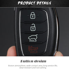 Load image into Gallery viewer, For Hyundai 3-button Folding Car Key Shell with Silver Metal Edge, For Hyundai 3-button