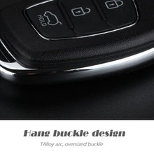 Load image into Gallery viewer, For Hyundai 3-button Folding Car Key Shell with Silver Metal Edge, For Hyundai 3-button