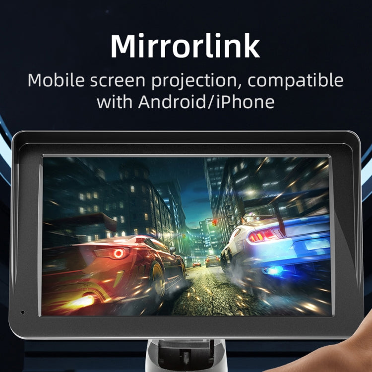 B5570 SunShade Style Car MP5 Player 7 inch Wireless CarPlay, Support Mobile Phone Interconnection, B5570