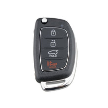 Load image into Gallery viewer, 4-button Folding Car Key Shell with Metal Edge Solaris ix35 ix4 Santa For Hyundai Sonata 2014-2017 / Tucson 2016-2019 /  Santa Fe 2013-2016, For Hyundai 4-button Solaris ix35 ix4