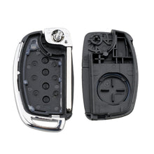 Load image into Gallery viewer, 4-button Folding Car Key Shell with Metal Edge Solaris ix35 ix4 Santa For Hyundai Sonata 2014-2017 / Tucson 2016-2019 /  Santa Fe 2013-2016, For Hyundai 4-button Solaris ix35 ix4