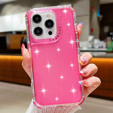 Load image into Gallery viewer, Glitter Powder 3-in-1 TPU + PC Phone Case, For iPhone 16 Pro Max, For iPhone 16 Pro, For iPhone 16 Plus, For iPhone 16, For iPhone 15 Pro Max, For iPhone 15 Pro, For iPhone 15 Plus, For iPhone 15