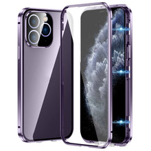Load image into Gallery viewer, Magnetic Double-buckle HD Tempered Glass Phone Case, For iPhone 11 Pro