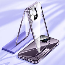 Load image into Gallery viewer, Magnetic Double-buckle HD Tempered Glass Phone Case, For iPhone 11 Pro