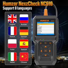 Load image into Gallery viewer, HUMZOR NexzCheck NC610 Car / Truck Code Reader OBD2 Diagnostic Scan Tool