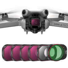 Load image into Gallery viewer, For DJI Mini 4 Pro STARTRC Drone Lens Filter, ND16/64/256, Adjustable CPL, Adjustable UV, 4 in 1 ND8/16/64/256PL, CPL ND8/16/32/64/256, CPL UV ND8/16/32/64
