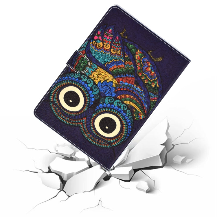 Colored Drawing Pattern Horizontal Flip PU Leather Case with Holder & Card Slot & Sleep / Wake-up Function