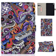 Load image into Gallery viewer, Colored Drawing Pattern Horizontal Flip PU Leather Case with Holder &amp; Card Slot &amp; Sleep / Wake-up Function