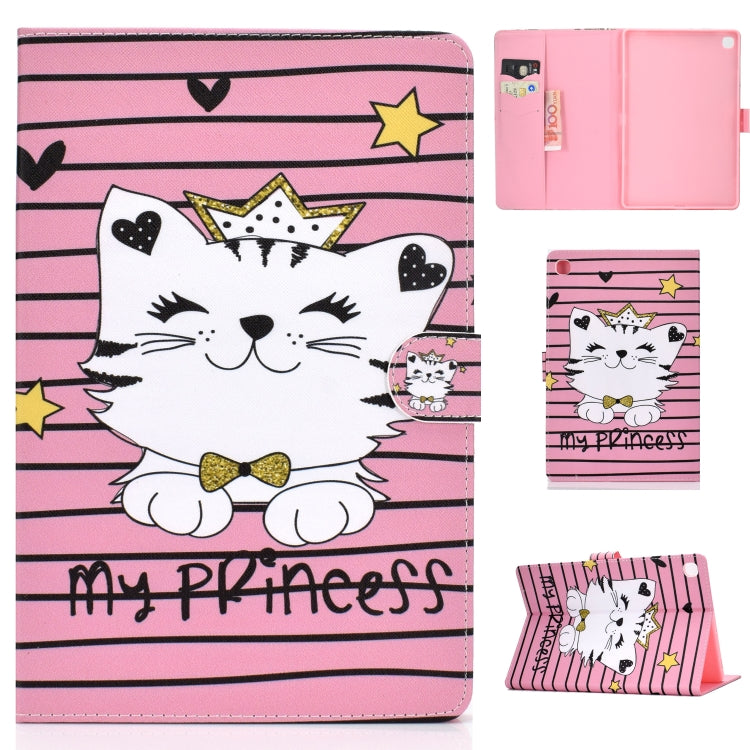 Colored Drawing Pattern Horizontal Flip PU Leather Case with Holder & Card Slot & Sleep / Wake-up Function