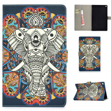 Load image into Gallery viewer, Colored Drawing Pattern Horizontal Flip PU Leather Case with Holder &amp; Card Slot &amp; Sleep / Wake-up Function