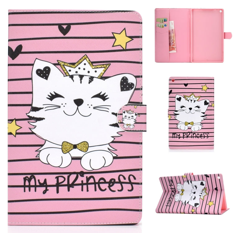 Colored Drawing Pattern Horizontal Flip PU Leather Case with Holder & Card Slot & Sleep / Wake-up Function