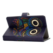 Load image into Gallery viewer, Universal Colored Drawing Pattern Horizontal Flip PU Leather Case with Holder &amp; Card Slots