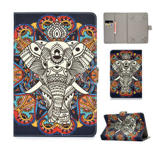 Load image into Gallery viewer, Universal Colored Drawing Pattern Horizontal Flip PU Leather Case with Holder &amp; Card Slots