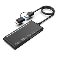 Load image into Gallery viewer, CR7 USB3.0 + Type-C Multi-function Card Reader CF / XD / MS / SD / TF Card 7 in 1, USB3.0 + Type-C