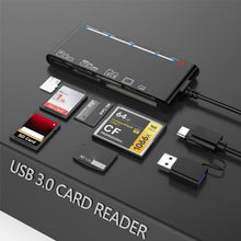 Load image into Gallery viewer, CR7 USB3.0 + Type-C Multi-function Card Reader CF / XD / MS / SD / TF Card 7 in 1, USB3.0 + Type-C