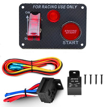 Load image into Gallery viewer, 12V Car Racing Ignition Switch Panel with Switch &amp; Engine Start Button &amp; Relay Wiring Harness, 5 in 1, 4 in 1, 2 in 1
