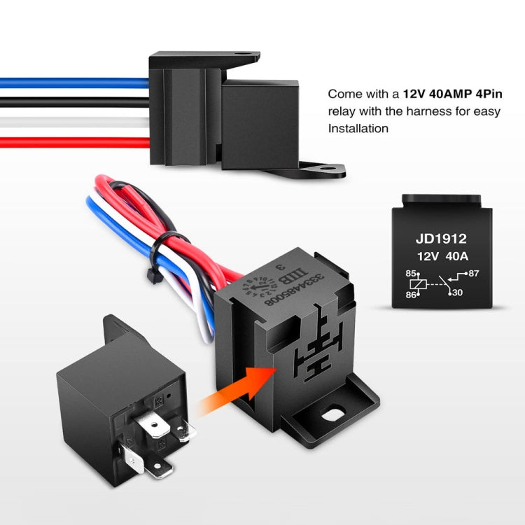 12V Car Racing Ignition Switch Panel with Switch & Engine Start Button & Relay Wiring Harness, 5 in 1, 4 in 1, 2 in 1