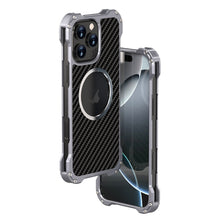 Load image into Gallery viewer, R-JUST RJ51 Hollow MagSafe Magnetic Metal Phone Case, For iPhone 16 Pro Max, For iPhone 16 Pro, For iPhone 16 Plus, For iPhone 16, For iPhone 15 Pro Max, For iPhone 15 Pro, For iPhone 15 Plus, For iPhone 15