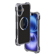 Load image into Gallery viewer, R-JUST RJ51 Hollow MagSafe Magnetic Metal Phone Case, For iPhone 16 Pro Max, For iPhone 16 Pro, For iPhone 16 Plus, For iPhone 16, For iPhone 15 Pro Max, For iPhone 15 Pro, For iPhone 15 Plus, For iPhone 15