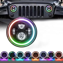 Load image into Gallery viewer, C0090 7 inch Car Colorful Round Angel Eye Headlight, C0090