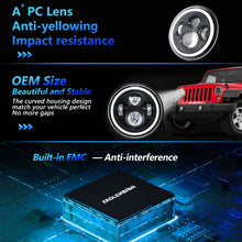 Load image into Gallery viewer, C0090 7 inch Car Colorful Round Angel Eye Headlight, C0090