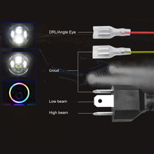 Load image into Gallery viewer, C0090 7 inch Car Colorful Round Angel Eye Headlight, C0090