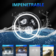 Load image into Gallery viewer, C0090 7 inch Car Colorful Round Angel Eye Headlight, C0090