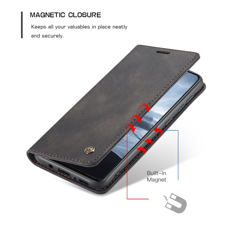 CaseMe-013 Multifunctional Retro Frosted Horizontal Flip Leather Case with Card Slot & Holder & Wallet