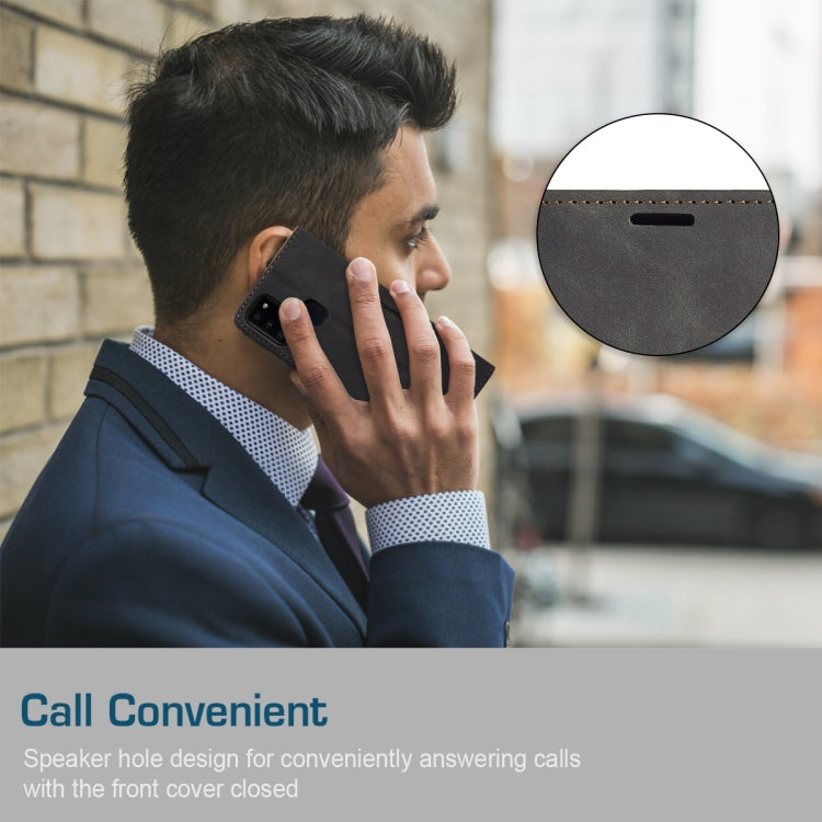 CaseMe-013 Multifunctional Retro Frosted Horizontal Flip Leather Case with Card Slot & Holder & Wallet