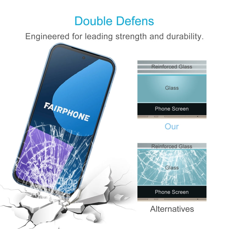 10pcs 0.26mm 9H 2.5D Tempered Glass Film, For Fairphone 5