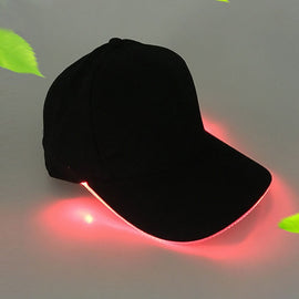 LED Luminous Baseball Cap Male Outdoor Fluorescent Sunhat, Style: Rechargeable