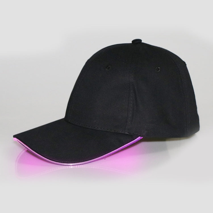 LED Luminous Baseball Cap Male Outdoor Fluorescent Sunhat, Style: Rechargeable