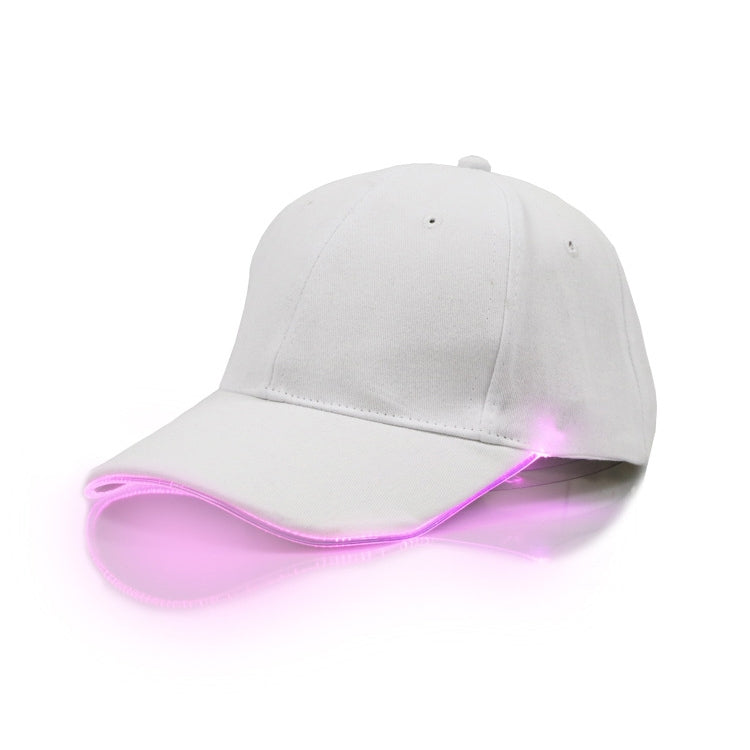 LED Luminous Baseball Cap Male Outdoor Fluorescent Sunhat, Style: Rechargeable