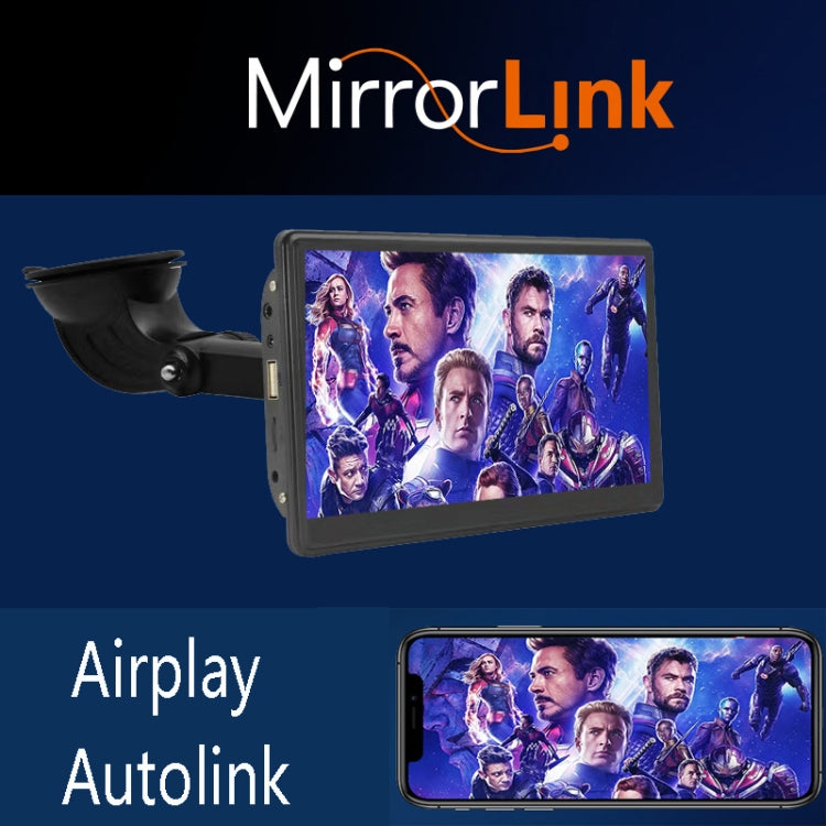 X70-1 Car 7 inch IPS Portable Smart Screen Wireless Screen Projection Carplay Android Auto, without Reversing Camera