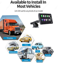 Load image into Gallery viewer, X70-1 Car 7 inch IPS Portable Smart Screen Wireless Screen Projection Carplay Android Auto, without Reversing Camera