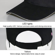 Load image into Gallery viewer, LED Luminous Baseball Cap Male Outdoor Fluorescent Sunhat, Style: Battery