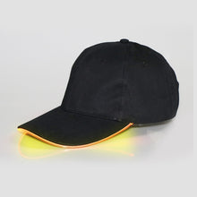 Load image into Gallery viewer, LED Luminous Baseball Cap Male Outdoor Fluorescent Sunhat, Style: Battery