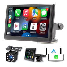 Load image into Gallery viewer, Car 7 inch IPS Portable Smart Screen Wireless Screen Projection Carplay Android Auto, with Reversing Camera, with Reversing Camera