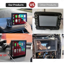 Load image into Gallery viewer, Car 7 inch IPS Portable Smart Screen Wireless Screen Projection Carplay Android Auto, with Reversing Camera, with Reversing Camera