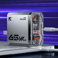 Load image into Gallery viewer, WK WP-U156 Pioneer Series 65W USB+Dual USB-C/Type-C GaN Charger, WP-U156