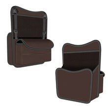 Load image into Gallery viewer, 3054 Napa Texture Leather Car Center Console Storage Bag, 3054 (Olive Green), 3054 (Black), 3054 (Grey), 3054 (Brown)