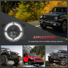 Load image into Gallery viewer, Y4 4 inch 1 Pair Light Guide Dual Lens Fog Light, For Jeep Wrangler JK 2 Door 2007-2015