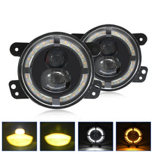 Load image into Gallery viewer, Y4 4 inch 1 Pair Light Guide Dual Lens Fog Light, For Jeep Wrangler JK 2 Door 2007-2015